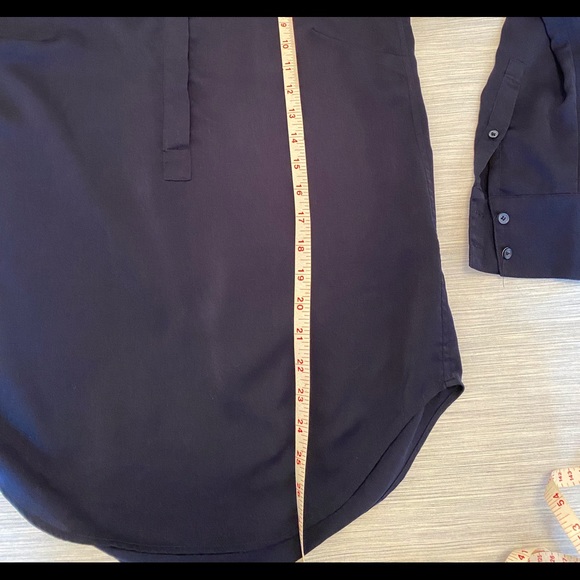 J Crew Navy Blue Blouse - Picture 8 of 10